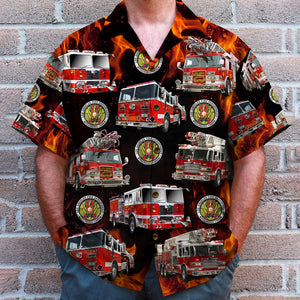 Some Of Us Grew Up Playing With Fire Trucks Custom Firefighter Hawaiian Shirt Gift For Him - Hawaiian Shirts - GoDuckee