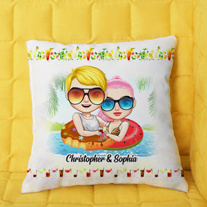 I Love You To The Sun And Beyond Personalized Pillow, Gift For Couple - Pillow - GoDuckee