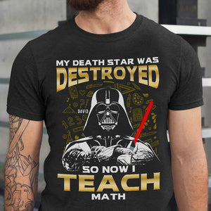 My Planet Was Destroyed So Now I Teach, Personalized Funny Shirt for Teachers - Shirts - GoDuckee