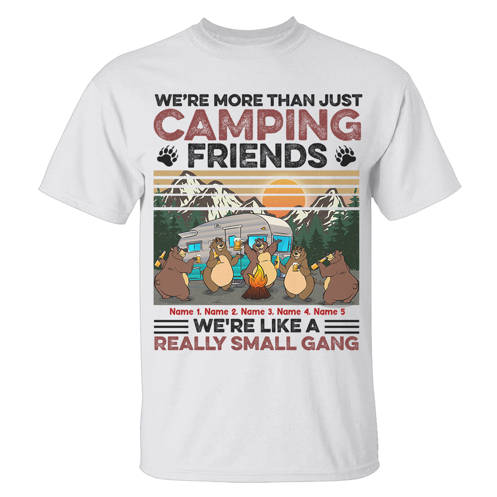 Personalized Camping Bear Shirts, We're like a really small gang, Beer Lovers, Friends - Shirts - GoDuckee