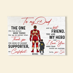 Family 01DTDT250323TM Personalized Mom Dad Hero Canvas Poster Print - Poster & Canvas - GoDuckee