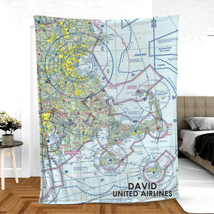 Personalized Aviation Blanket, Gift For Airplane Lovers - Blanket - GoDuckee