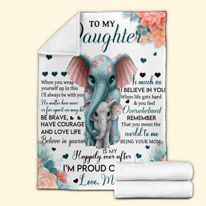 Being Your Mom Is My Happily Ever After, Personalized Blanket, Gift For Family Members. - Blanket - GoDuckee