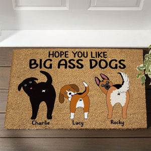 Hope You Like Big Ass Dogs Personalized Dog Doormat, Gift For Dog Lovers - Doormat - GoDuckee