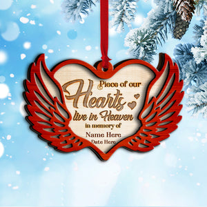 Heaven Piece Of Our Hearts - Personalized Ornament - Ornament - GoDuckee