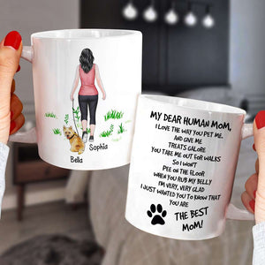 I Love The Way You Pet Me, Dad Mom Pet Lover Personalized Coffee Mug White Mug, Gift For Dad Mom - Coffee Mug - GoDuckee