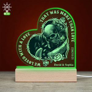 Couple A Love That More Than Love, Personalized 3D Led Light Wooden Base, Gift For Him - Led Night Light - GoDuckee