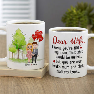 Happy Mother's Day, Personalized Couple Coffee Mug Wine Tumbler Accent Mug - Coffee Mug - GoDuckee