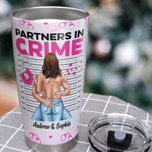 Partner In Crime Personalized Tumbler Cup, Gift For Couple - Tumbler Cup - GoDuckee