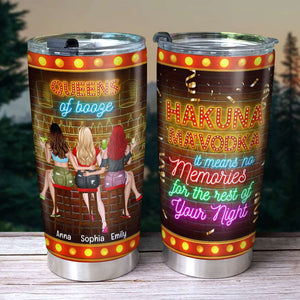 Bar Girl Vodka Memories For The Rest Of Night, Besties Personalized Tumbler - Tumbler Cup - GoDuckee