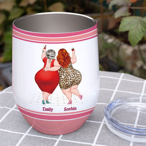 Having A Weird Mom Builds Character, Personalized Tumbler, Gift For Mom, Mother's Day Gift - Wine Tumbler - GoDuckee