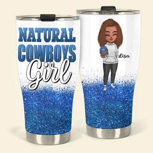 Personalized Football Girl Tumbler, Custom American Football Division, Gift For Football Lovers - Tumbler Cup - GoDuckee