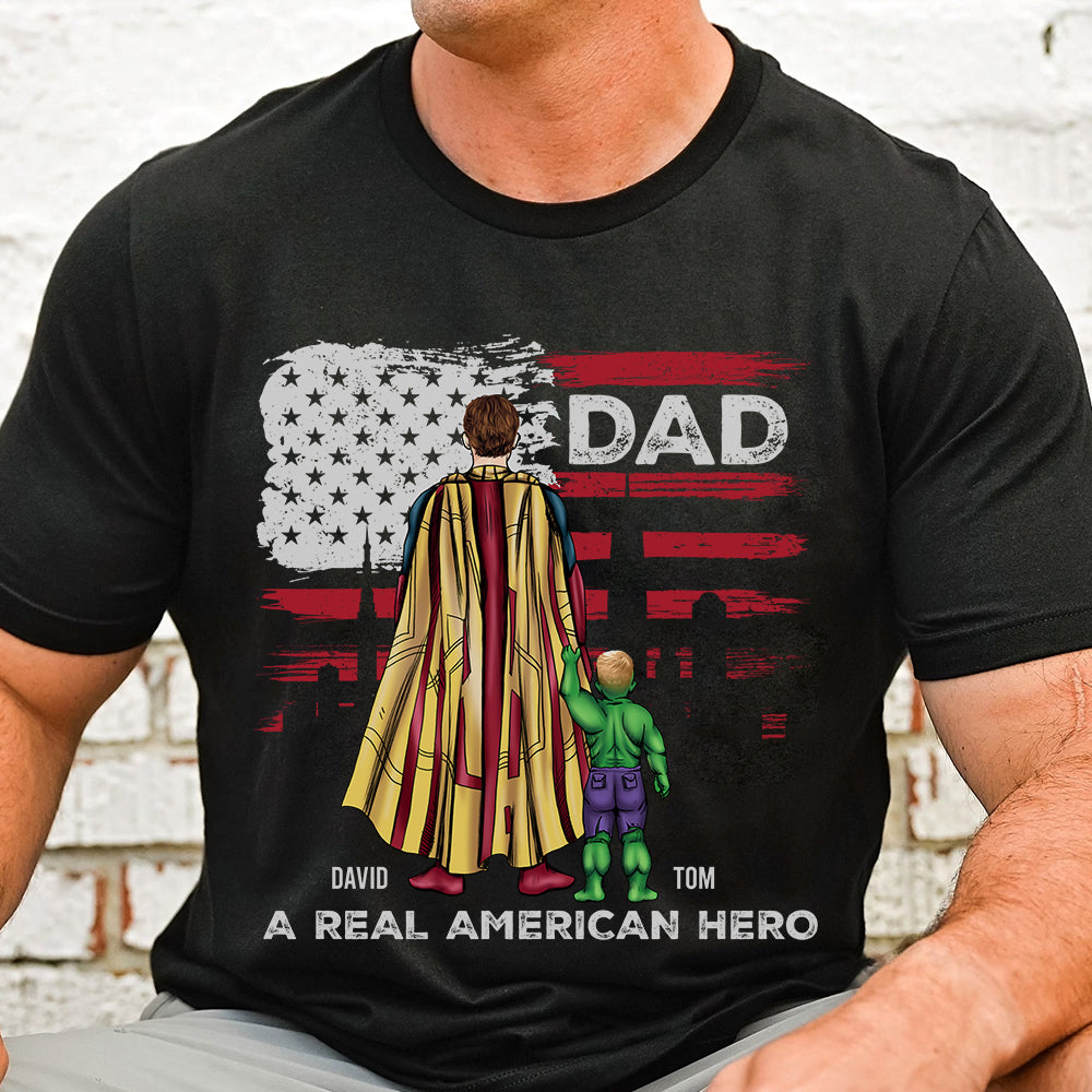 Real Dad Personalized Shirt Hoodie Sweatshirt 01DTDT200423TM - Shirts - GoDuckee