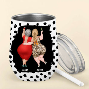 Like Mother Like Daughter Oh Wine, Funny Wine Tumbler Gift For Mom Daughter Happy Mother's Day - Wine Tumbler - GoDuckee