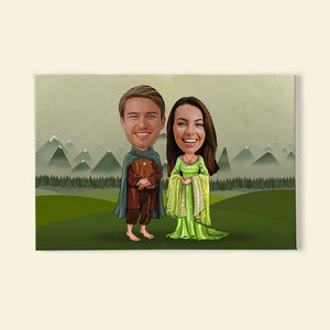 Custom Photo LOTR Hobbit and Silvan Elf Couple Wall Art - Poster & Canvas - GoDuckee