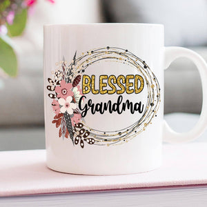 Blessed Grandma, Grandparents And Children Personalized Coffee Mug Gift For Grandparents - Coffee Mug - GoDuckee