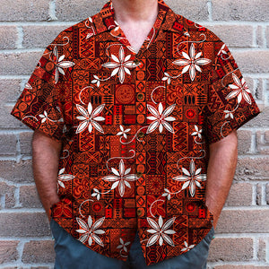 Elvis Tribal Pattern Hawaiian Shirt, Aloha Shirt, Gift For Summer - Hawaiian Shirts - GoDuckee