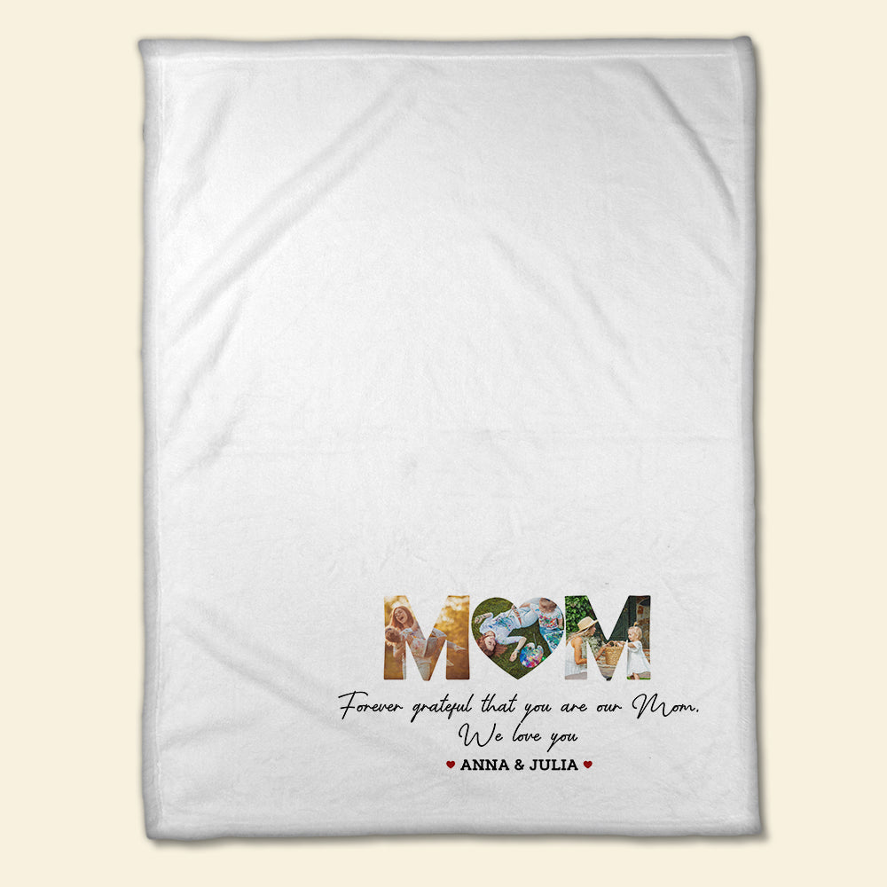 I Love You Mom, Personalized Blanket, Love Mom, Gift For Mom - GoDuckee