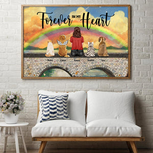 Forever In My Heart Personalized Heaven Canvas Printed, Gift For Pet Lover - Poster & Canvas - GoDuckee