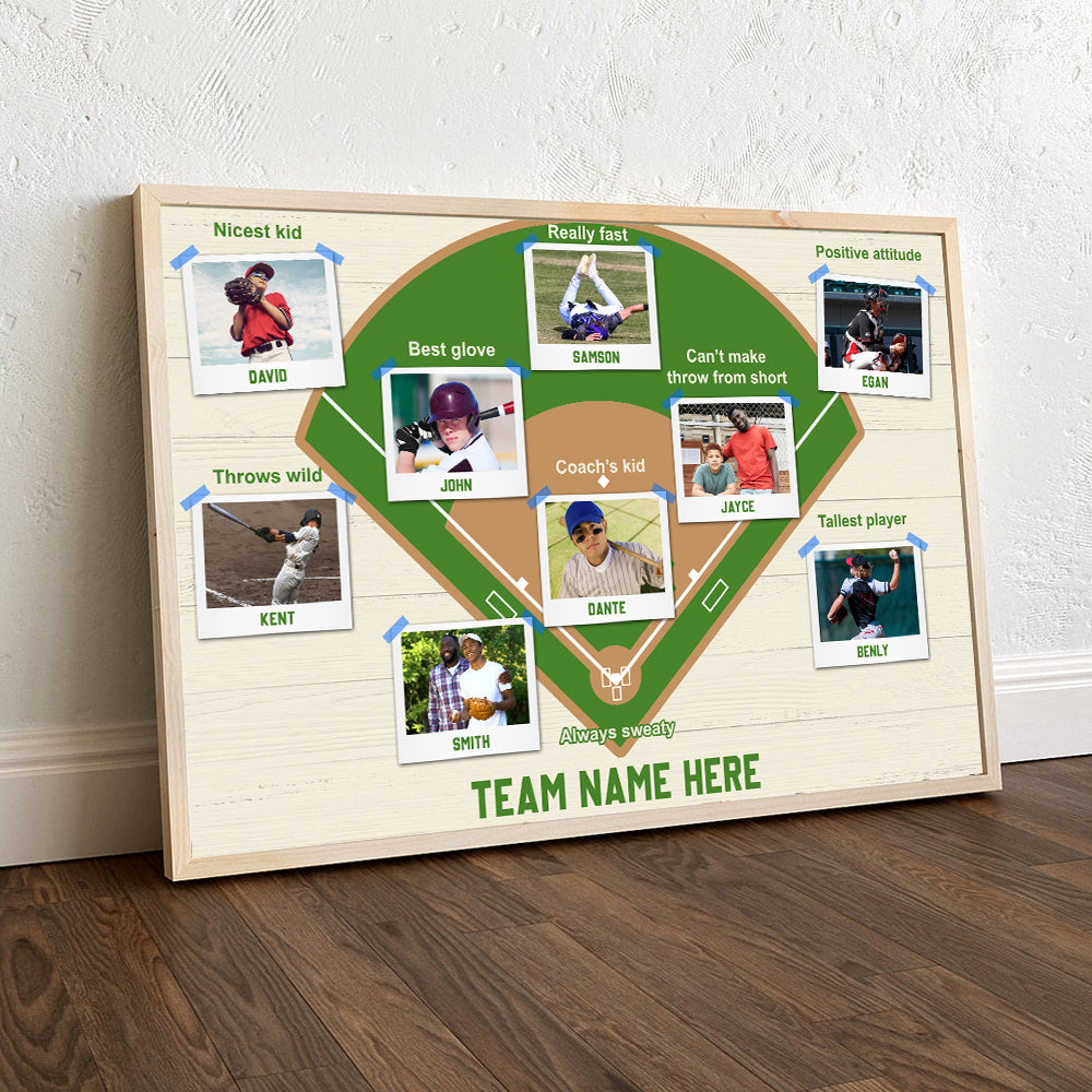 Custom Baseball Team or Player Name Poster