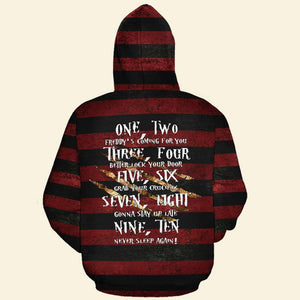 Sweet Dreams All Over Print Products - Freddy Krueger Sweater Pattern - AOP Products - GoDuckee