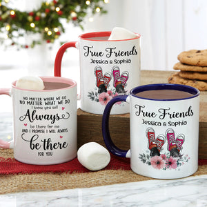 True Friends Personalized Mug, Gift For Friends - Coffee Mug - GoDuckee