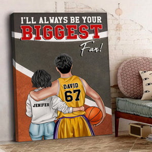 Personalized Basketball Couple Poster - Always Be Your Biggest Fan - Couple Shoulder to Shoulder BSB2104 - Poster & Canvas - GoDuckee