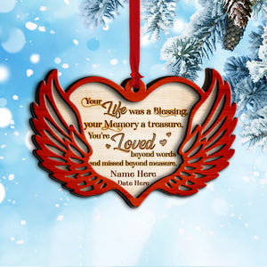 Heaven Your Life Was A Blessing - Personalized Ornament - Ornament - GoDuckee