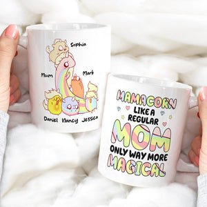 Mamacorn Like A Normal Mom Personalized White Mug, Gift For Mother - Coffee Mug - GoDuckee