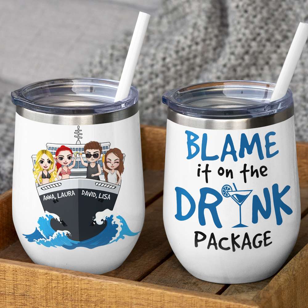 Personalized Cruising Friends Tumbler - Day Drinking Squad, We Don't H -  GoDuckee