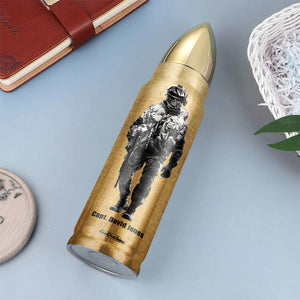 World Tour Been There Done That and Proud of It, Personalized Bullet Tumbler, Military Gifts for Veterans - Water Bottles - GoDuckee