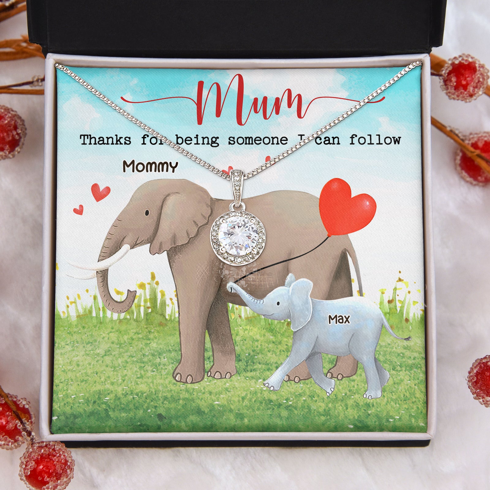 Thanks For Being Someone I Can Follow, Personalized Necklace, Gift For Mom - Jewelry - GoDuckee