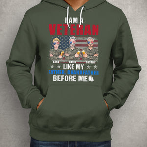 I'm A Veteran Like My Father Before Me, Personalized Shirts, Gifts for Veteran - Shirts - GoDuckee