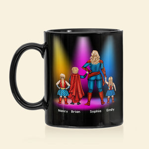 Mother's Day Gift 06HUDT030423TM Personalized Black Mug - Coffee Mug - GoDuckee