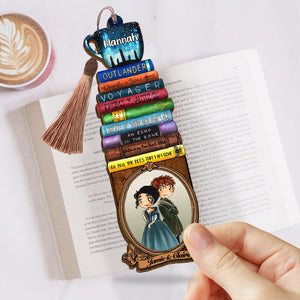 Personalized Outlander Bookmark Gift For Book Lover 11, Jamie & Claire - Bookmarks - GoDuckee