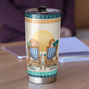 I Want To Spend The Rest Of My Sunsets With You Personalized Couple Tumbler Gift For Couple - Tumbler Cup - GoDuckee