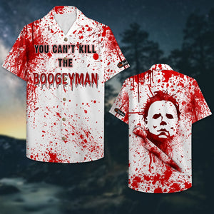 Blood Splatter Hawaiian Shirt - You Can't Kill The Boogeyman - Hawaiian Shirts - GoDuckee