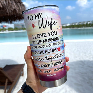 Couple With You Life's A Beach, Personalized Tumbler, Gifts for Wife, Her, Lover CPL1412 - Tumbler Cup - GoDuckee