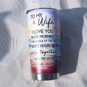 Couple With You Life's A Beach, Personalized Tumbler, Gifts for Wife, Her, Lover CPL1412 - Tumbler Cup - GoDuckee