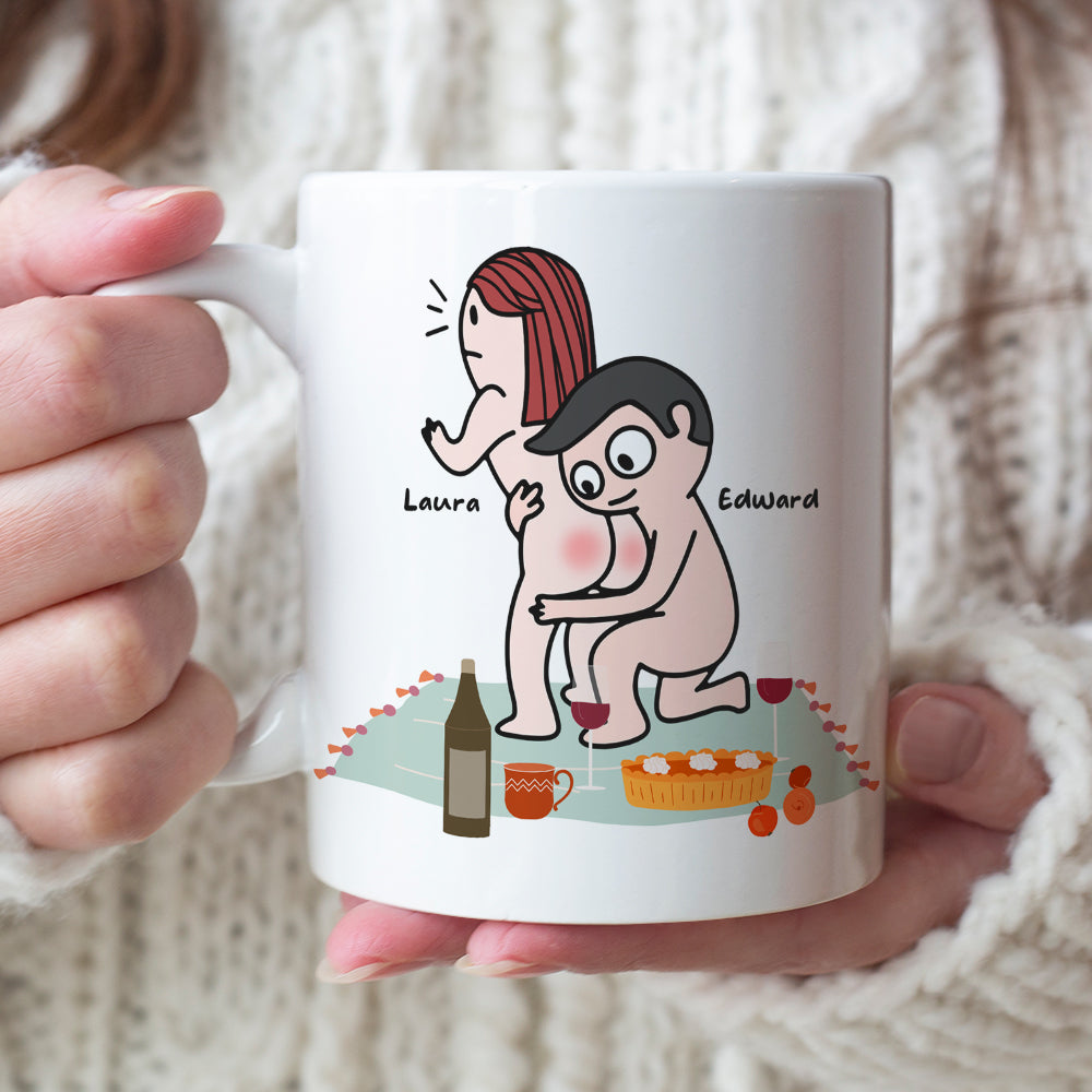 I Really Love Your Butt Personalized Mug, Funny Gift For Couple - Coffee Mug - GoDuckee