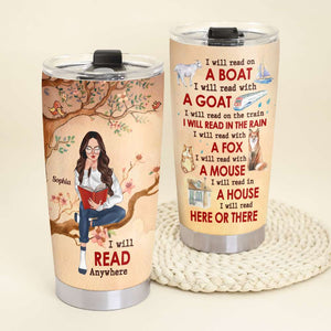 I'll Read On A Boat Personalized Tumbler Cup, Gift For Book Lovers - Tumbler Cup - GoDuckee