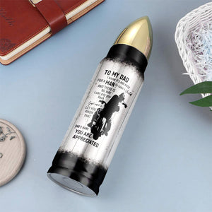 Personalized Father's Day Bullet Tumbler - To My Dad - Water Bottles - GoDuckee