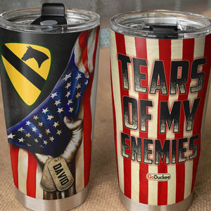 Tears Of My Enemies, Personalized Tumbler, Military Gifts - Tumbler Cup - GoDuckee