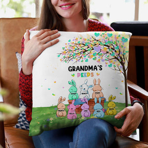 Grandma's Peeps, Personalized Pillow, Gift For Grandma - Pillow - GoDuckee