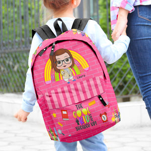 Boss The Cool Kid Just Showed Up, Personalized Backpack, Back-to-school Gift for Kids - Backpack - GoDuckee