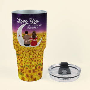Love You To The Moon And Back- Gift For Mother- Tumbler Cup- Mother's Day Tumbler Cup - Drinkware - GoDuckee