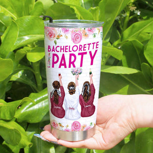 Bestie Bridesmaids Party - Last Fling Before The Ring, Personalized Tumbler - Tumbler Cup - GoDuckee