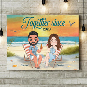 Together Since, Personalized Poster, Gift For Couple - Poster & Canvas - GoDuckee