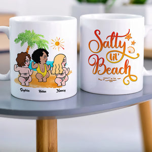Salty Lil's Beach, Lady Woman Dancing, Personalized Mug - Coffee Mug - GoDuckee