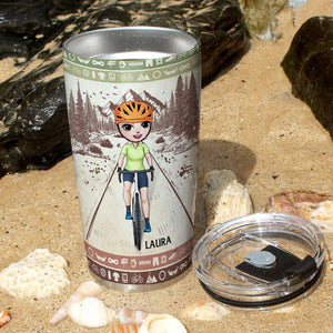 The Only Bad Ride Is The One That Didn't Happen, Personalized Tumbler for Cycling Lovers - Tumbler Cup - GoDuckee